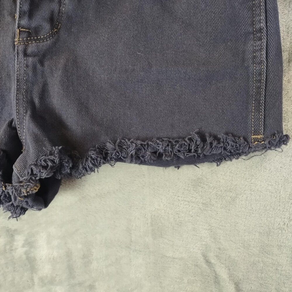 Melville Women 27 Denim HighRise Frayed Cutoff DaisyDuke Jean Shorts 100% Cotton - Picture 8 of 12